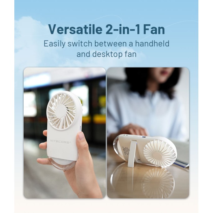 Nitecore NEF02 Multipurpose Pocket Fan (White)