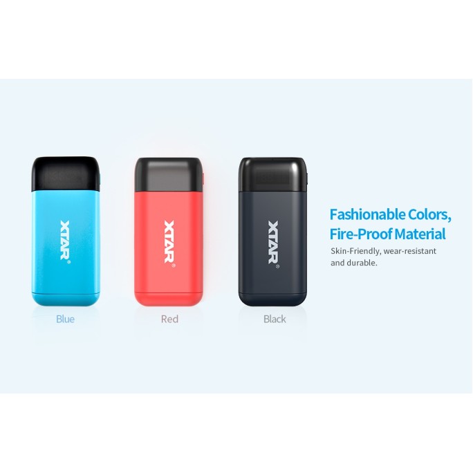 XTAR PB2SL QC3.0 PD3.0 2-in-1 Portable Charger with Power Bank Function (Black)