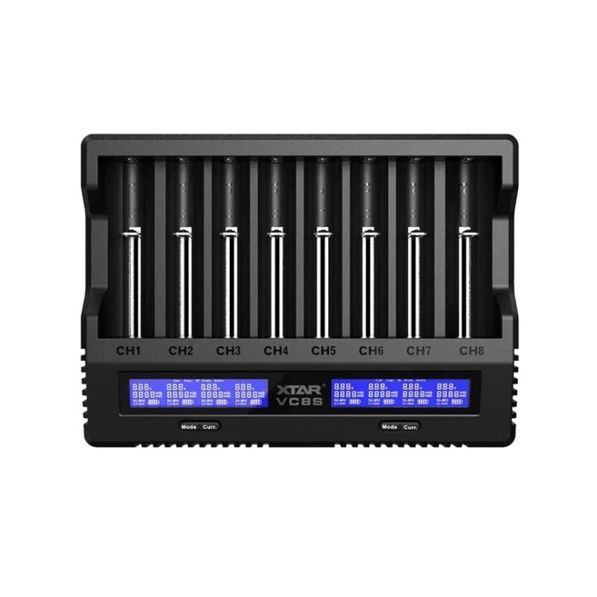 XTAR VC8S Intelligent 8-Slot Li-ion & Ni-MH Battery Charger With Type-C Input