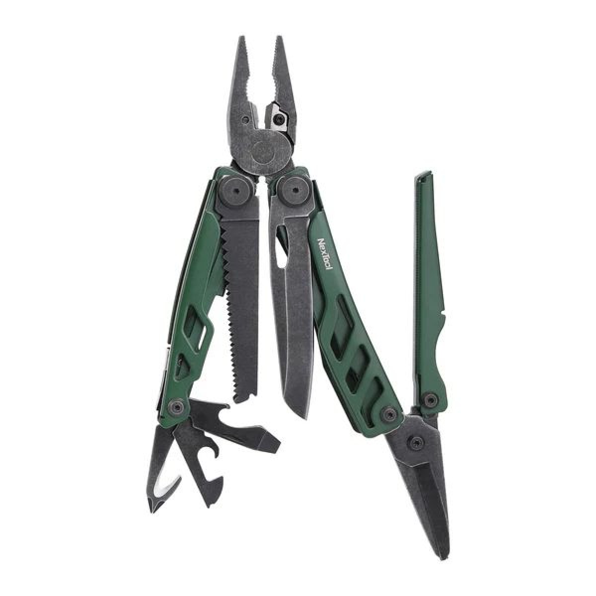 NexTool Flagship Pro NE20278 (Green) 16-in-1 Steel Full Size Pliers Scissors Multitool