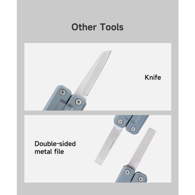 NexTool Light Duty Wrench W2 NE20293A 8-in-1 With 10pcs Screwdriver Bit Set Plier Multitool