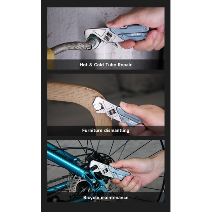 NexTool Light Duty Wrench W2 NE20293A 8-in-1 With 10pcs Screwdriver Bit Set Plier Multitool