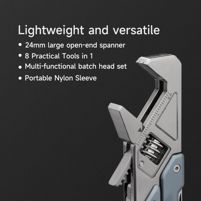 NexTool Light Duty Wrench W2 NE20293A 8-in-1 With 10pcs Screwdriver Bit Set Plier Multitool