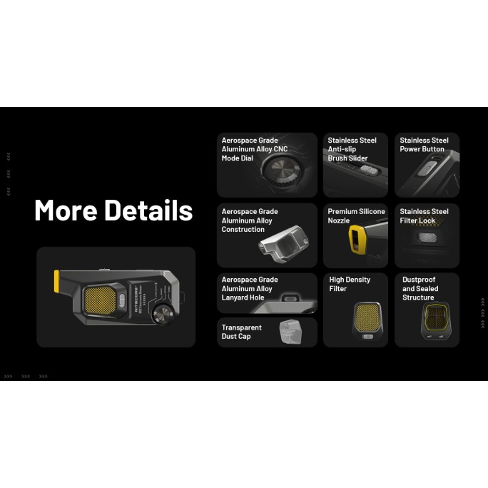 Nitecore BB2 Electronic USB Rechargeable Photography Air Duster Blower