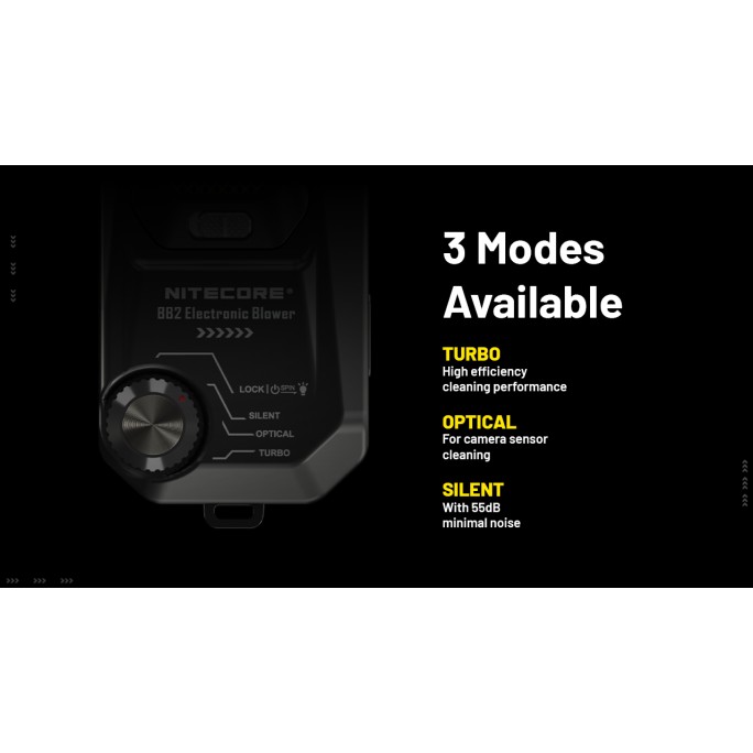 Nitecore BB2 Electronic USB Rechargeable Photography Air Duster Blower