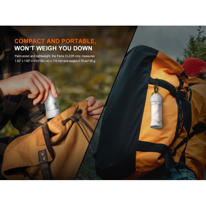 Fenix CL22R Rechargeable 500L Camping Lantern (Polar Night Black)