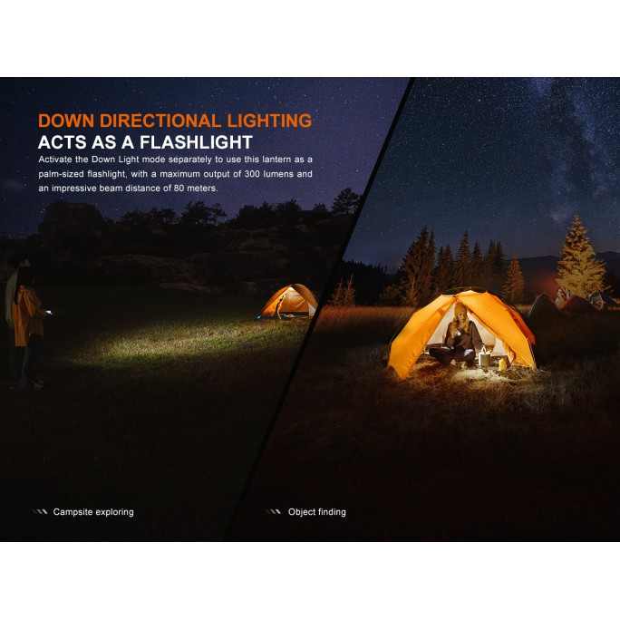 Fenix CL22R Rechargeable 500L Camping Lantern (Polar Night Black)