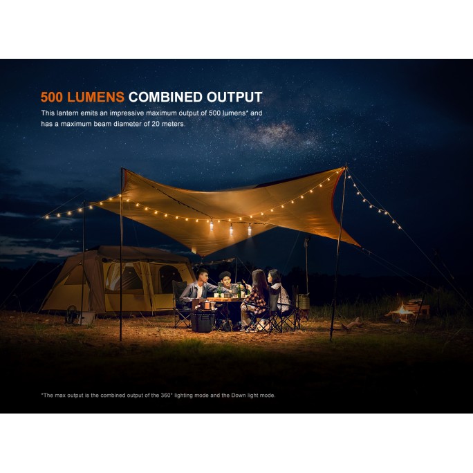 Fenix CL22R Rechargeable 500L Camping Lantern (Iceberg White)
