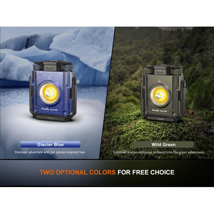 Fenix CL27R Rechargeable 1600L Spot-and-Floodlight Outdoor Lantern (Glacier Blue)