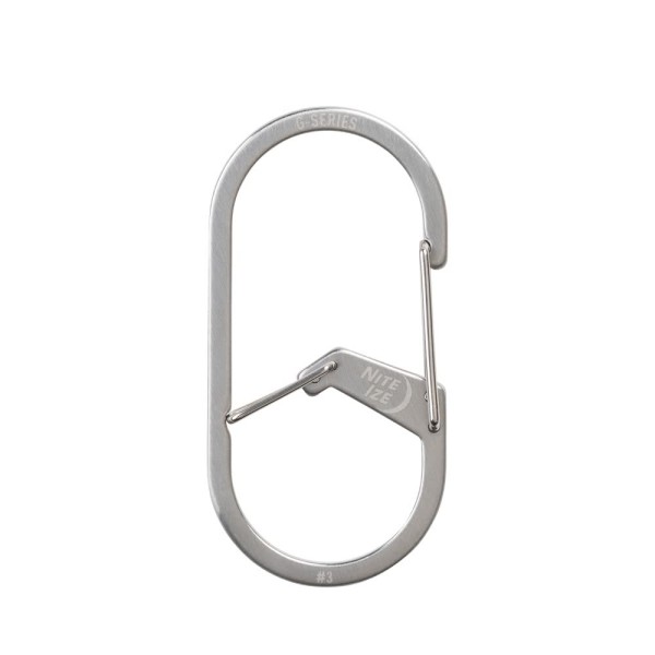 Nite Ize G-Series Dual Chamber Carabiner #3 (Stainless Steel) GS3-11-R6