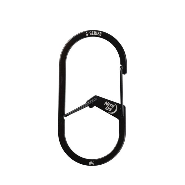 Nite Ize G-Series Dual Chamber Carabiner #4 (Black) GS4-01-R6