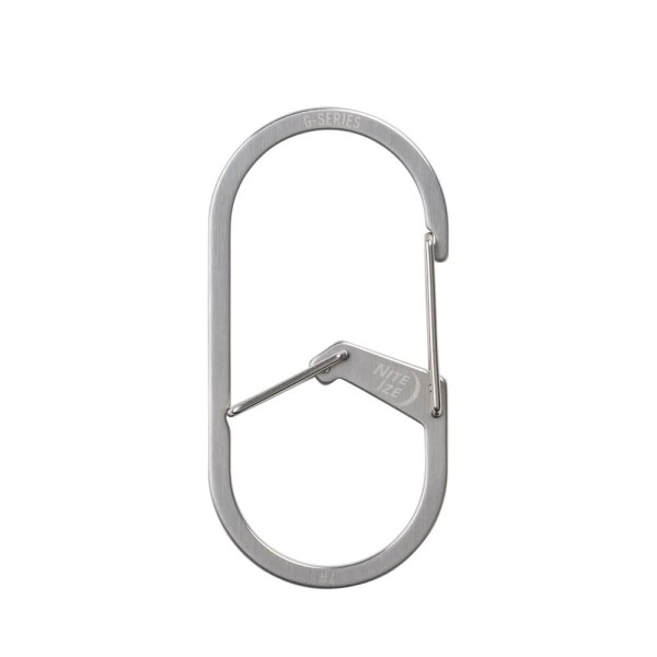 Nite Ize G-Series Dual Chamber Carabiner #4 (Stainless Steel) GS4-11-R6