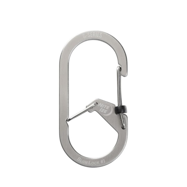 Nite Ize G-Series SlideLock #3 Dual Chamber Carabiner (Stainless Steel) GSL3-11-R6