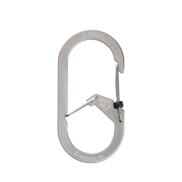 Nite Ize G-Series SlideLock #4 Dual Chamber Carabiner (Stainless Steel) GSL4-11-R6