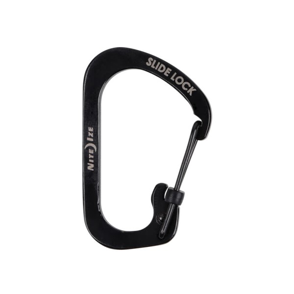 Nite Ize SlideLock Carabiner Stainless Steel #2 (Black) CSL2-01-R6