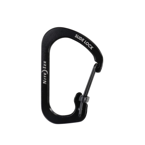 Nite Ize SlideLock Carabiner Stainless Steel #3 (Black) CSL3-01-R6
