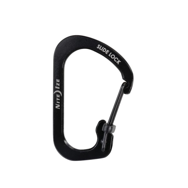 Nite Ize SlideLock Carabiner Stainless Steel #4 (Black) CSL4-01-R6