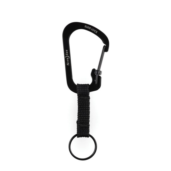 Nite Ize SlideLock Key Ring Stainless Steel (Black) CSLW3-01-R6
