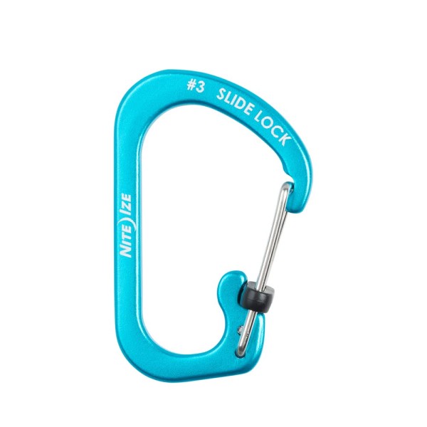 Nite Ize SlideLock Carabiner Aluminium #3 (Blue) CSLA3-03-R6