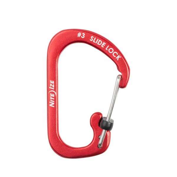 Nite Ize SlideLock Carabiner Aluminium #3 (Red) CSLA3-10-R6