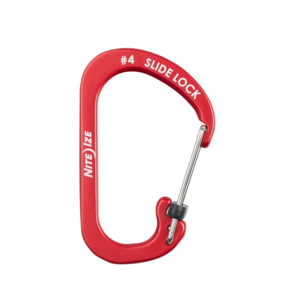 Nite Ize SlideLock Carabiner Aluminium #4 (Red) CSLA4-10-R6