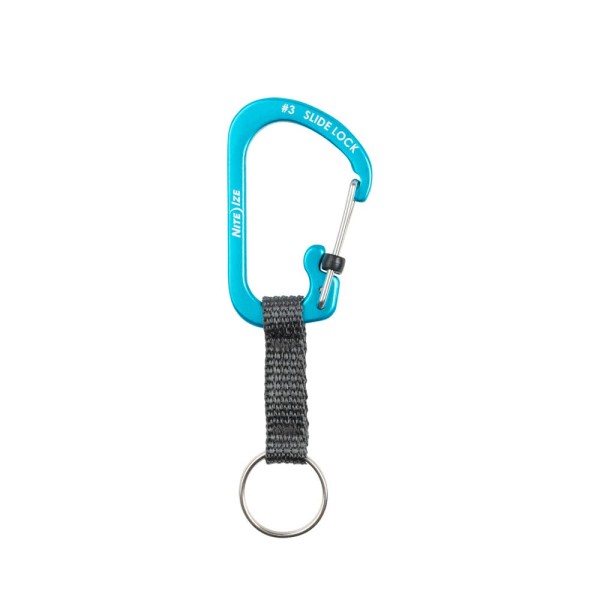 Nite Ize SlideLock Key Ring Aluminium (Blue) CSLAW3-03-R6