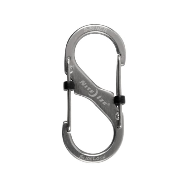 Nite Ize S-Biner SlideLock Stainless Steel #2 (Stainless) LSB2-11-R3
