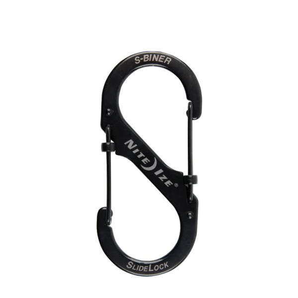 Nite Ize S-Biner SlideLock Stainless Steel #4 (Black) LSB4-01-R3