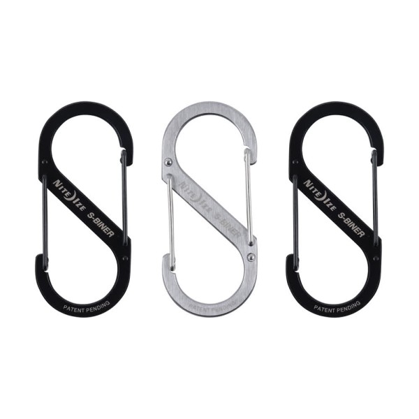 Nite Ize S-Biner Dual Carabiner Stainless Steel #4 (3pc Pack) SB4-A1-3R3