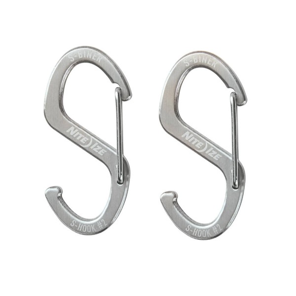 Nite Ize S-Biner Hook 'N Hold S-Hook (Small) (2pc Pack) SBHS-11-2R3