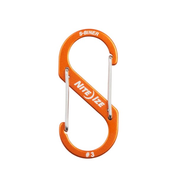 Nite Ize S-Biner Dual Carabiner Aluminium #3 (Orange) SBA3-19-R6