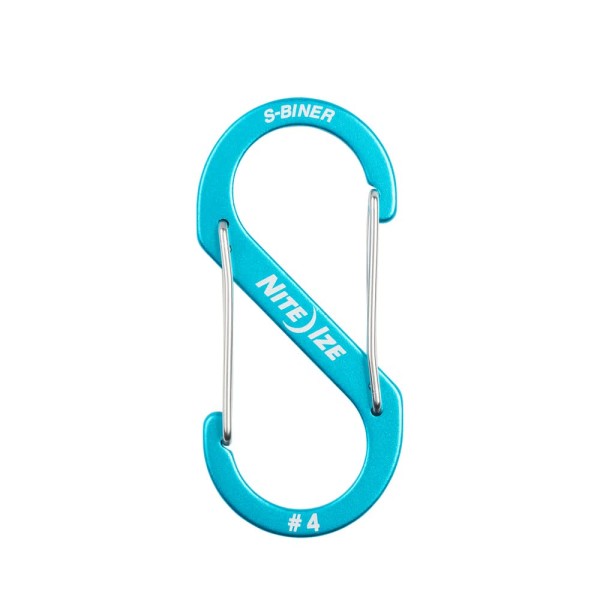 Nite Ize S-Biner Dual Carabiner Aluminium #4 (Blue) SBA4-03-R6
