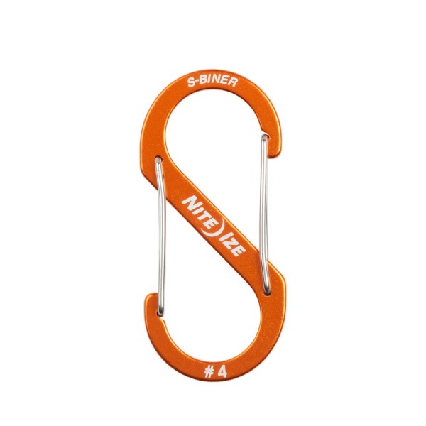 Nite Ize S-Biner Dual Carabiner Aluminium #4 (Orange) SBA4-19-R6