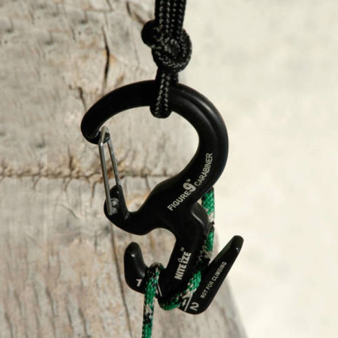 Nite Ize Figure 9 Carabiner Rope Tightener (Large) (Black) C9L-02-01