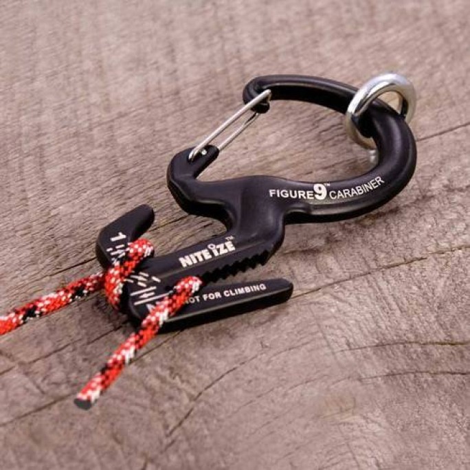 Nite Ize Figure 9 Carabiner Rope Tightener (Large) (Black) C9L-02-01