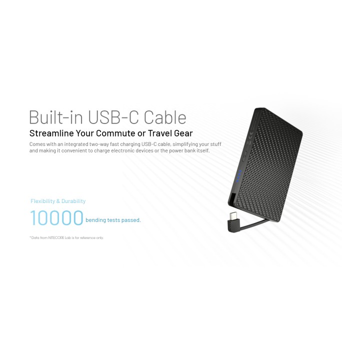Nitecore POCKET 10000 Fast Charging PD USB-C 10000mAh Power Bank