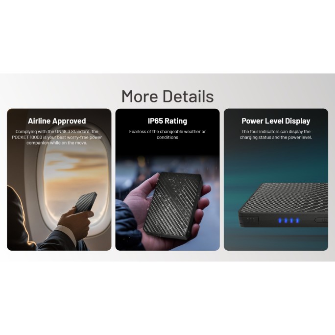 Nitecore POCKET 10000 Fast Charging PD USB-C 10000mAh Power Bank