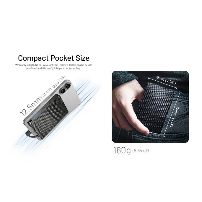 Nitecore POCKET 10000 Fast Charging PD USB-C 10000mAh Power Bank