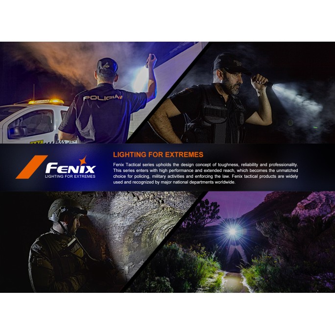 Fenix SW05R-UV Clip On Rechargeable Flashlight with UV Light (Black)