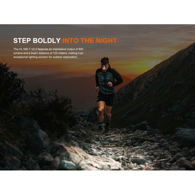 Fenix HL18R-T V2.0 800L LED Rechargeable Headlamp (Iceberg White)
