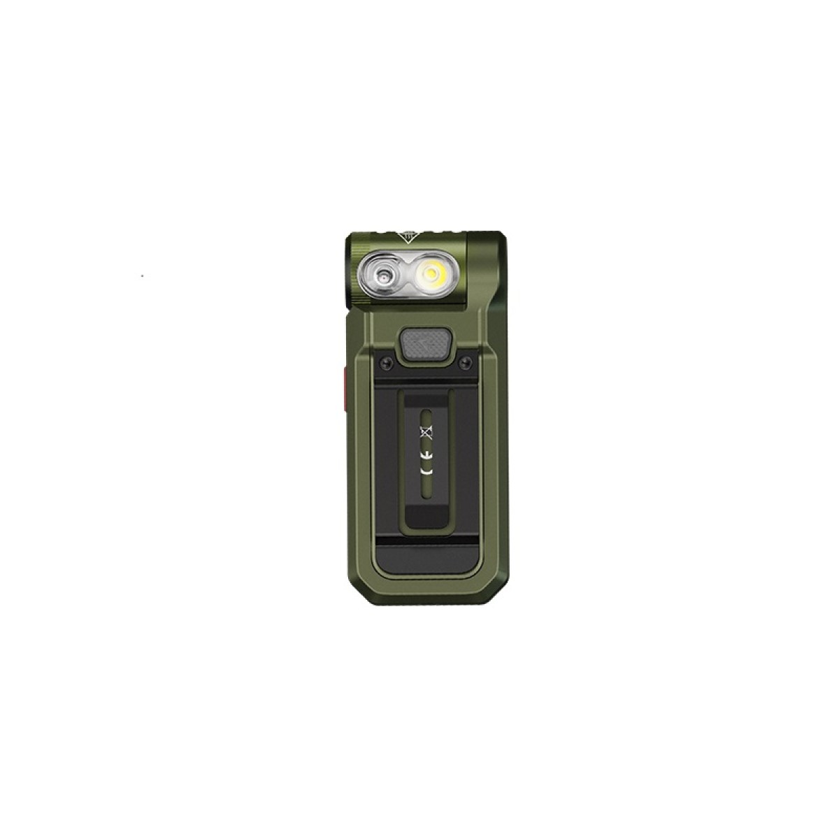 Fenix SW05R-RED Clip On Rechargeable Flashlight with Red Light (Spruce Green)