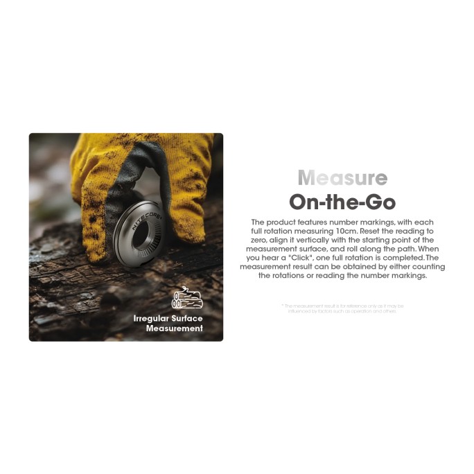 Nitecore Halo 10 Titanium Curve Measure Ring