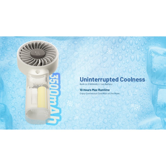 Nitecore izzCool 30 Portable Foldable Handheld Air Conditioner Mist Fan