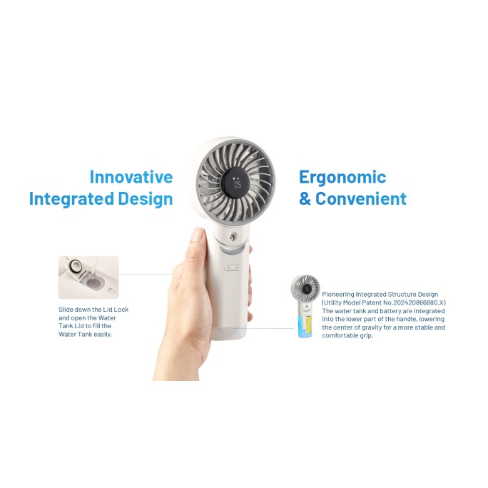 Nitecore izzCool 30 Portable Foldable Handheld Air Conditioner Mist Fan