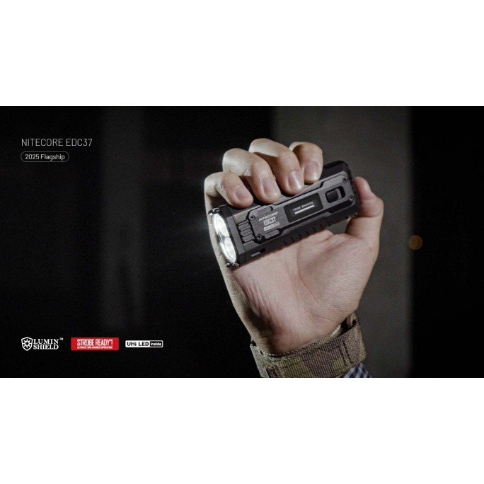 Nitecore EDC37 NiteLab UHi 20 MAX LED 8000 Lumens High Performance EDC USB Rechargeable Flashlight
