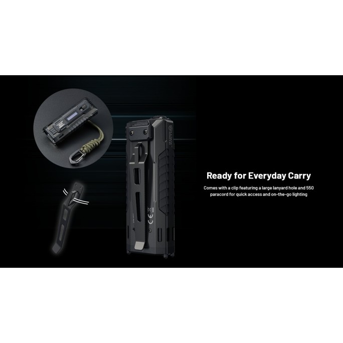 Nitecore EDC37 NiteLab UHi 20 MAX LED 8000 Lumens High Performance EDC USB Rechargeable Flashlight
