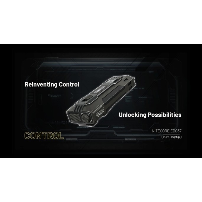Nitecore EDC37 NiteLab UHi 20 MAX LED 8000 Lumens High Performance EDC USB Rechargeable Flashlight