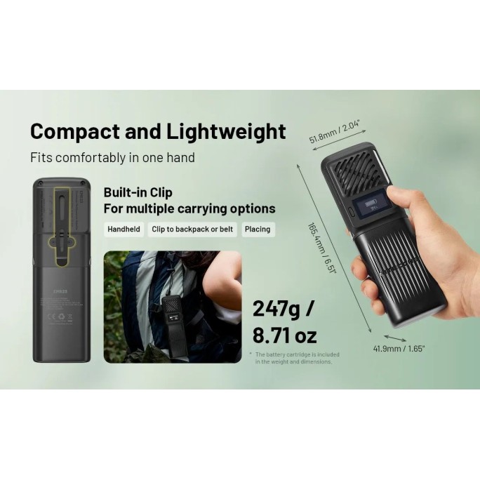 Nitecore EMR23 Portable Electronic Mosquito Repeller + USB-C 8000mAh Power Bank