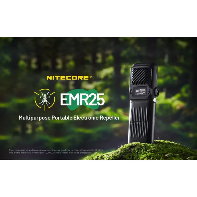 Nitecore EMR25 Multipurpose Portable Electronic Repeller + USB-C 12000mAh Power Bank