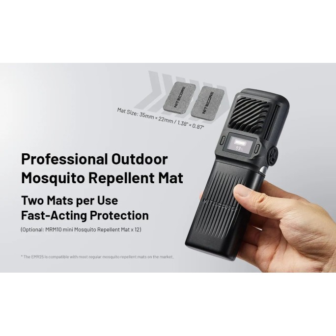 Nitecore EMR25 Multipurpose Portable Electronic Repeller + USB-C 12000mAh Power Bank